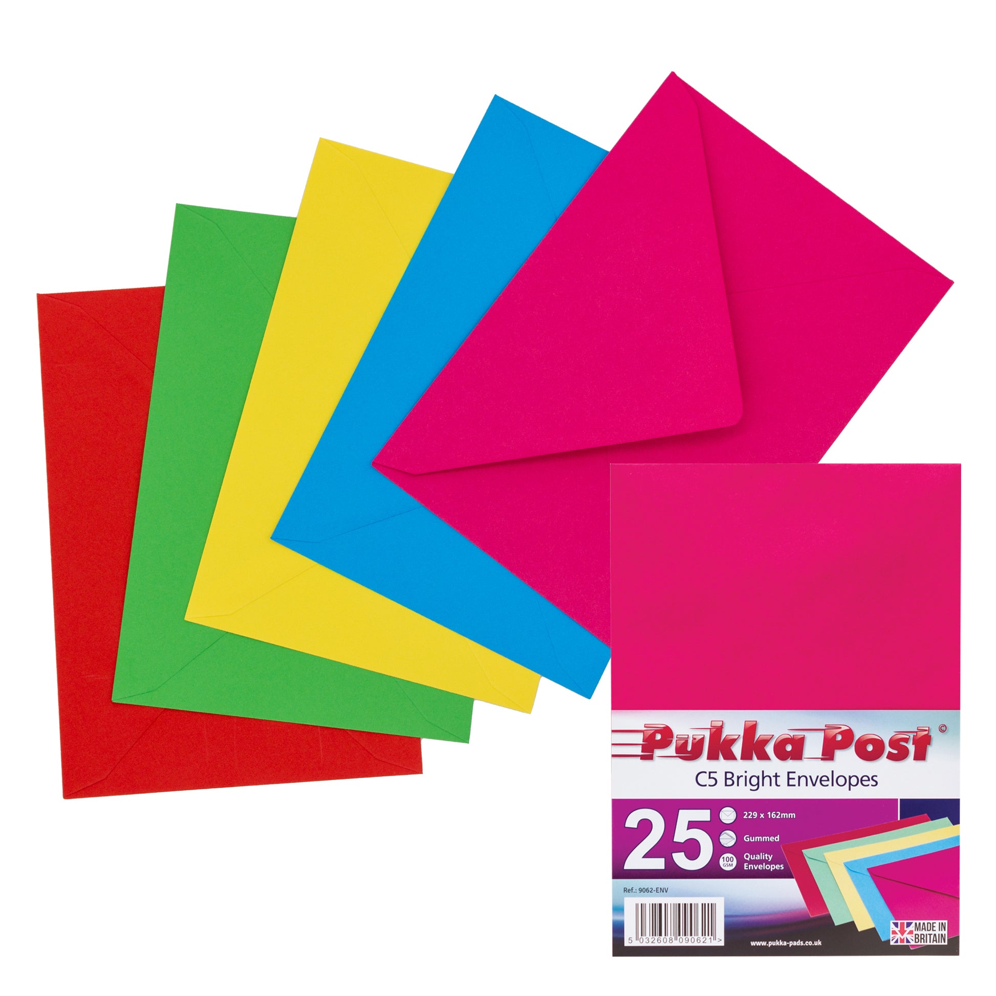 Pukka C5 Bright Envelopes 162x229mm x25pcs