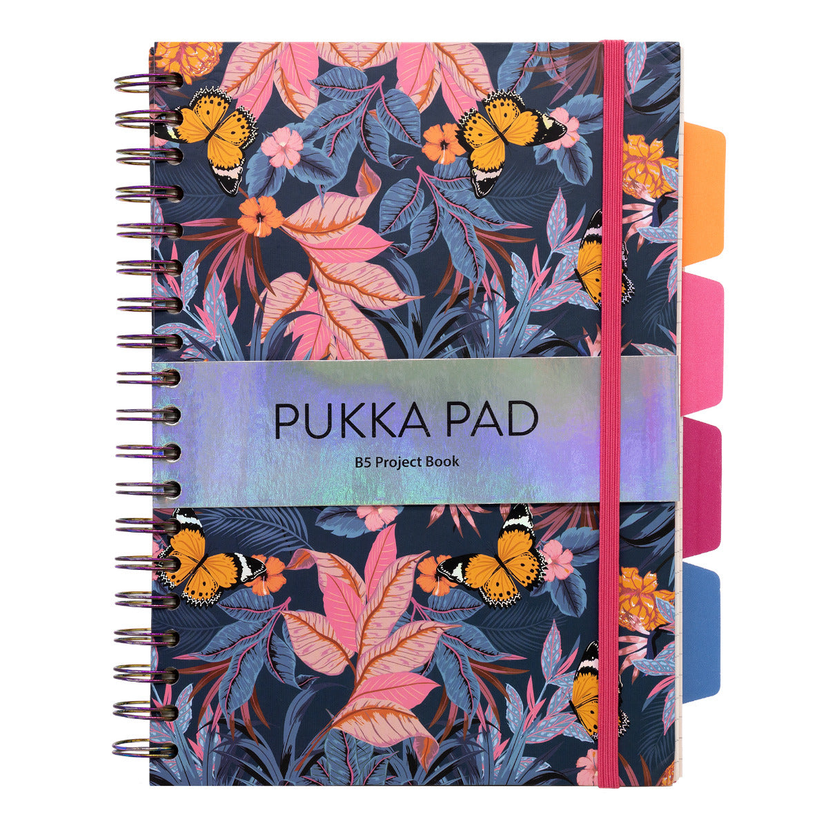 B5 Pukka Pad Bloom Hardcover Lined Project Book - Various Colours