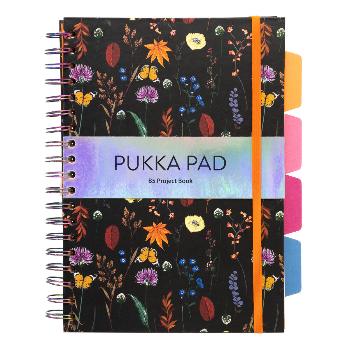 B5 Pukka Pad Bloom Hardcover Lined Project Book - Various Colours