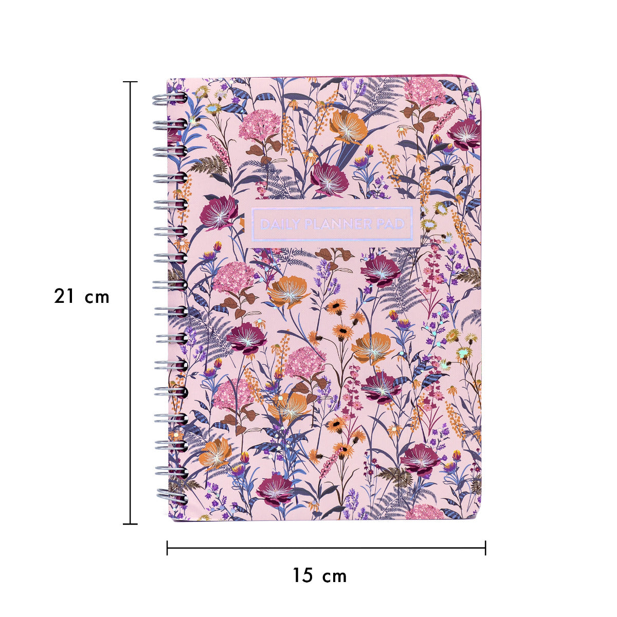 A5 Pukka Pad Lined Daily Planner Pad - Bloom Pink