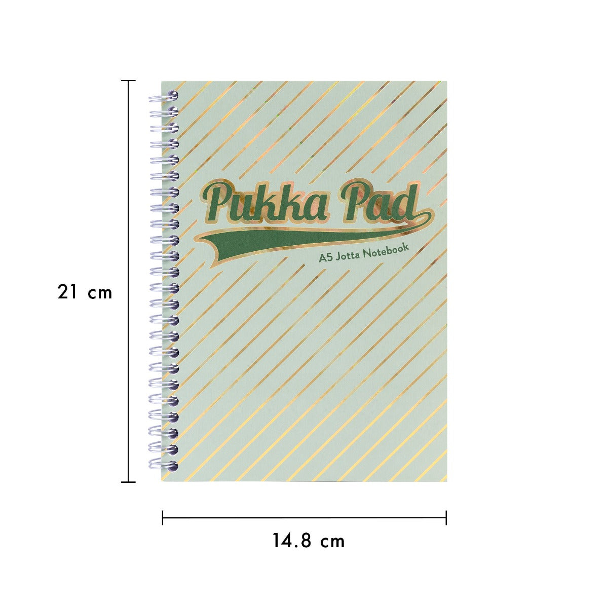 A5 Pukka Pad Side-Spiral Lined Jotta Notebook - Haze Blue