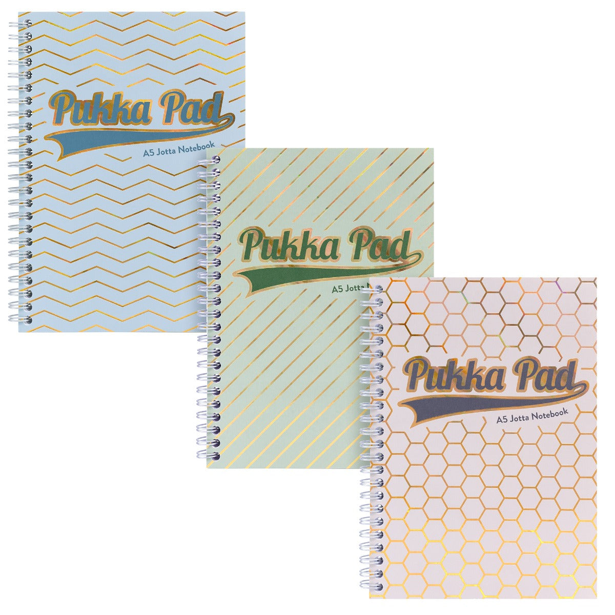 A5 Pukka Pad Side-Spiral Lined Jotta Notebook - Haze Taupe