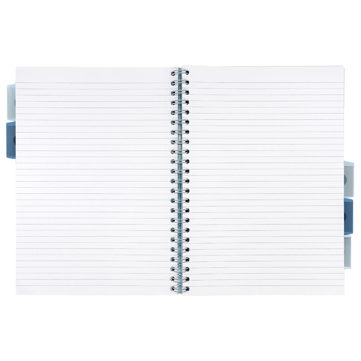 A4 Pukka Pads Side-Spiral Lined Project Book With 5 Dividers - Haze Blue