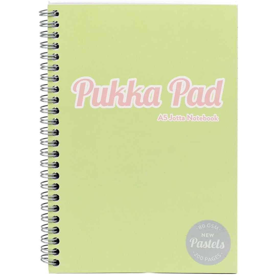 A5 Pukka Pad Side-Spiral Lined Jotta Notebook - Pastel - Various Colours