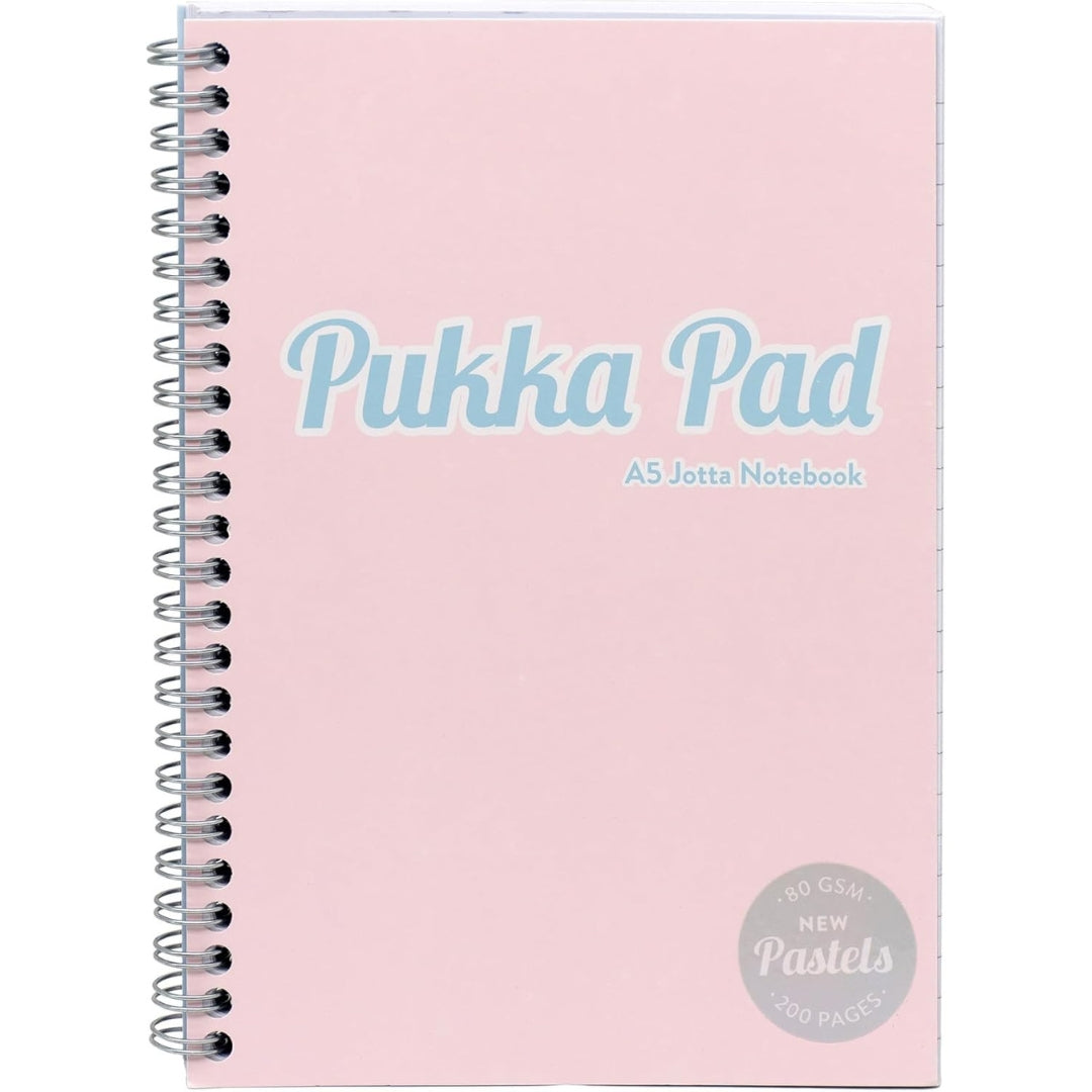 A5 Pukka Pad Side-Spiral Lined Jotta Notebook - Pastel - Various Colours