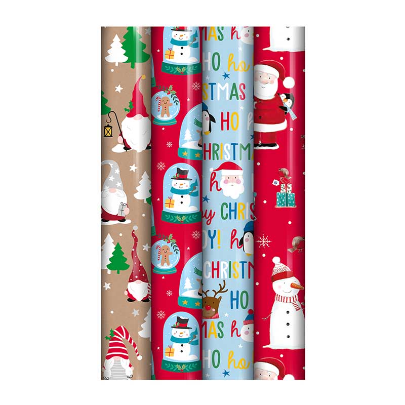 North Pole Christmas Wrapping Paper 0.7 x 7m Cute x 1pc Assortment