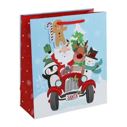 Christmas Gift Bag Big 44 x 32cm Cute Santa