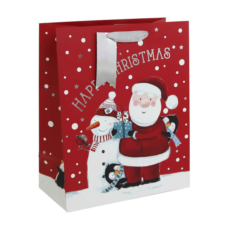 Christmas Gift Bag Medium 33 x 26cm Santa & Friends