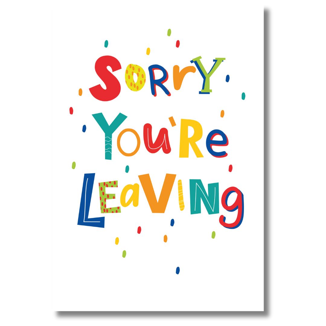 Cherry Orchard Sorry You're Leaving - Greeting Card