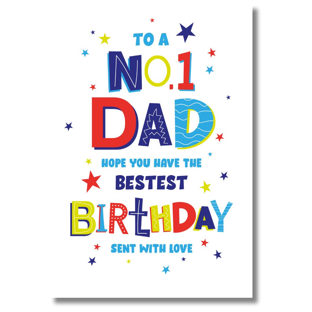 Cherry Orchard To A No.1 Dad Bestest Birthday - Greeting Card