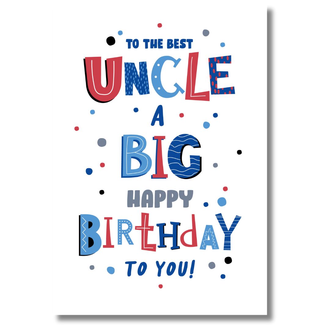 Cherry Orchard To The Best Uncle A Big Happy Birthday - Greeting Card