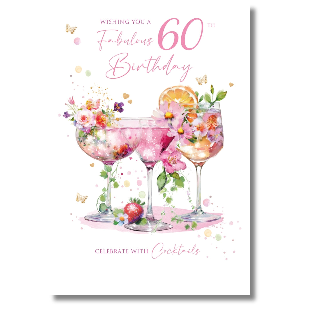 Cherry Orchard Wishing You A 60th Fabulous Birthday - Greeting Card