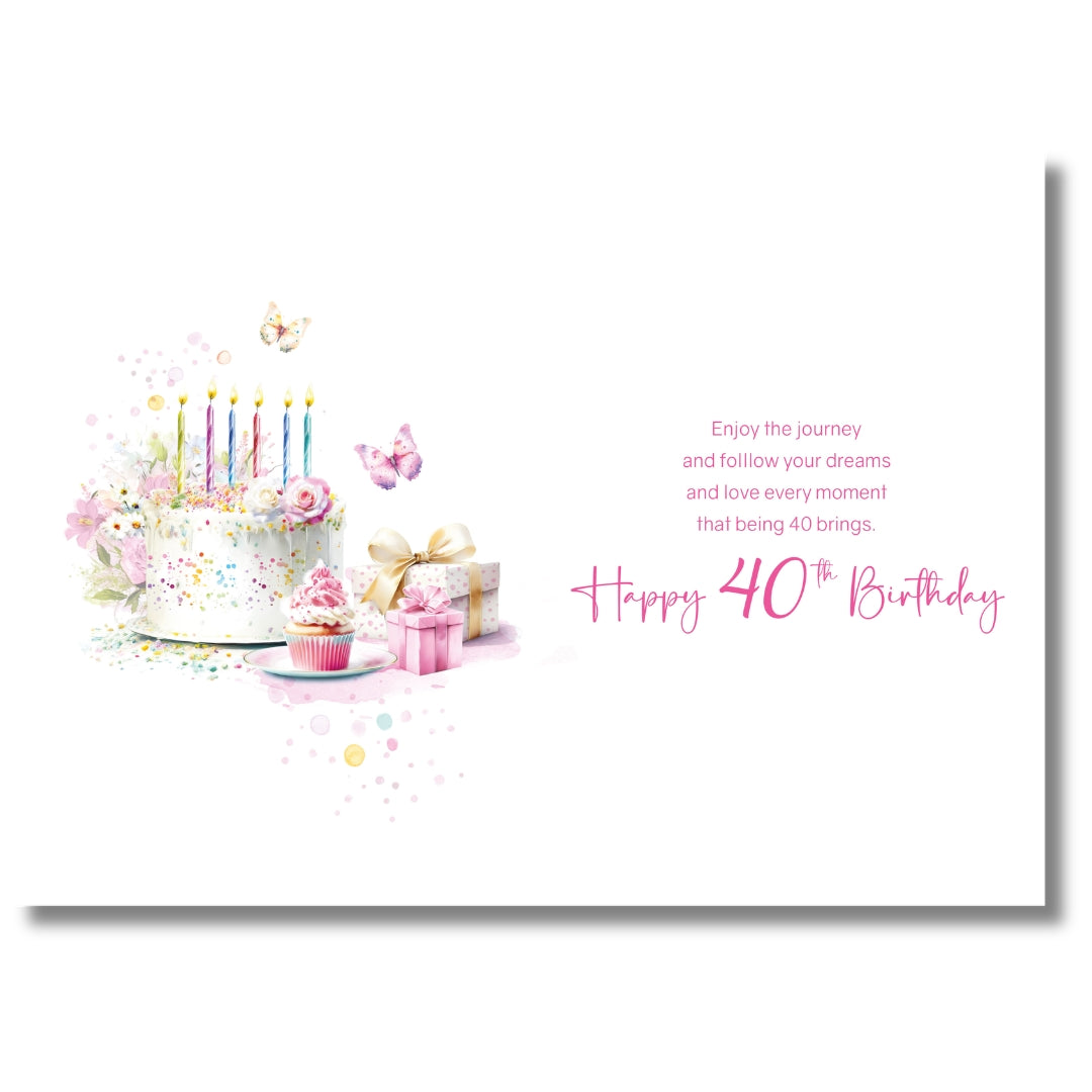 Cherry Orchard On Your 40th Birthday - Greeting Card