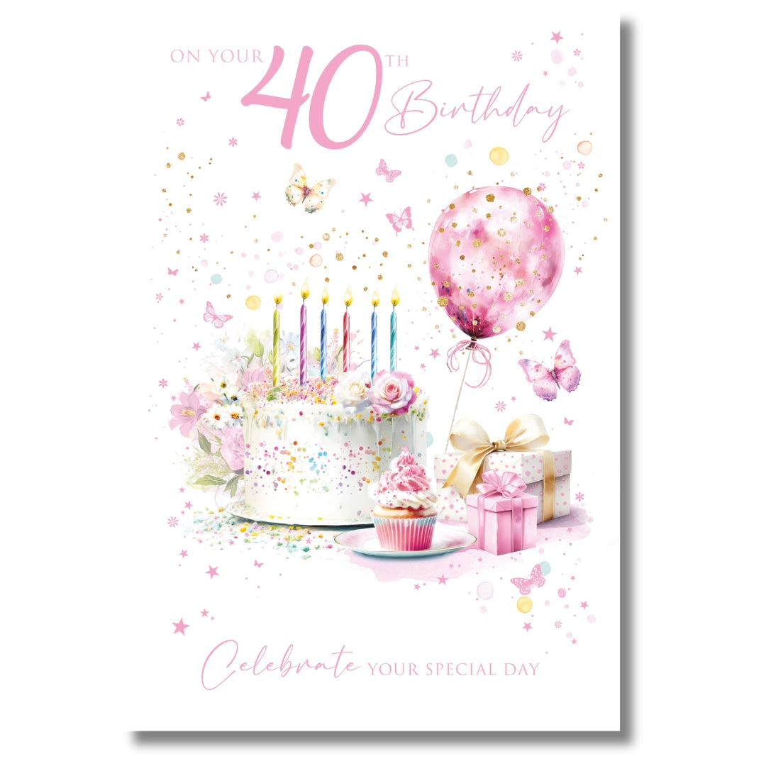 Cherry Orchard On Your 40th Birthday - Greeting Card