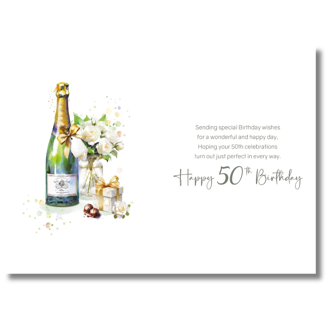 Cherry Orchard 50 Today Wishing You A Very Happy Birthday - Greeting Card