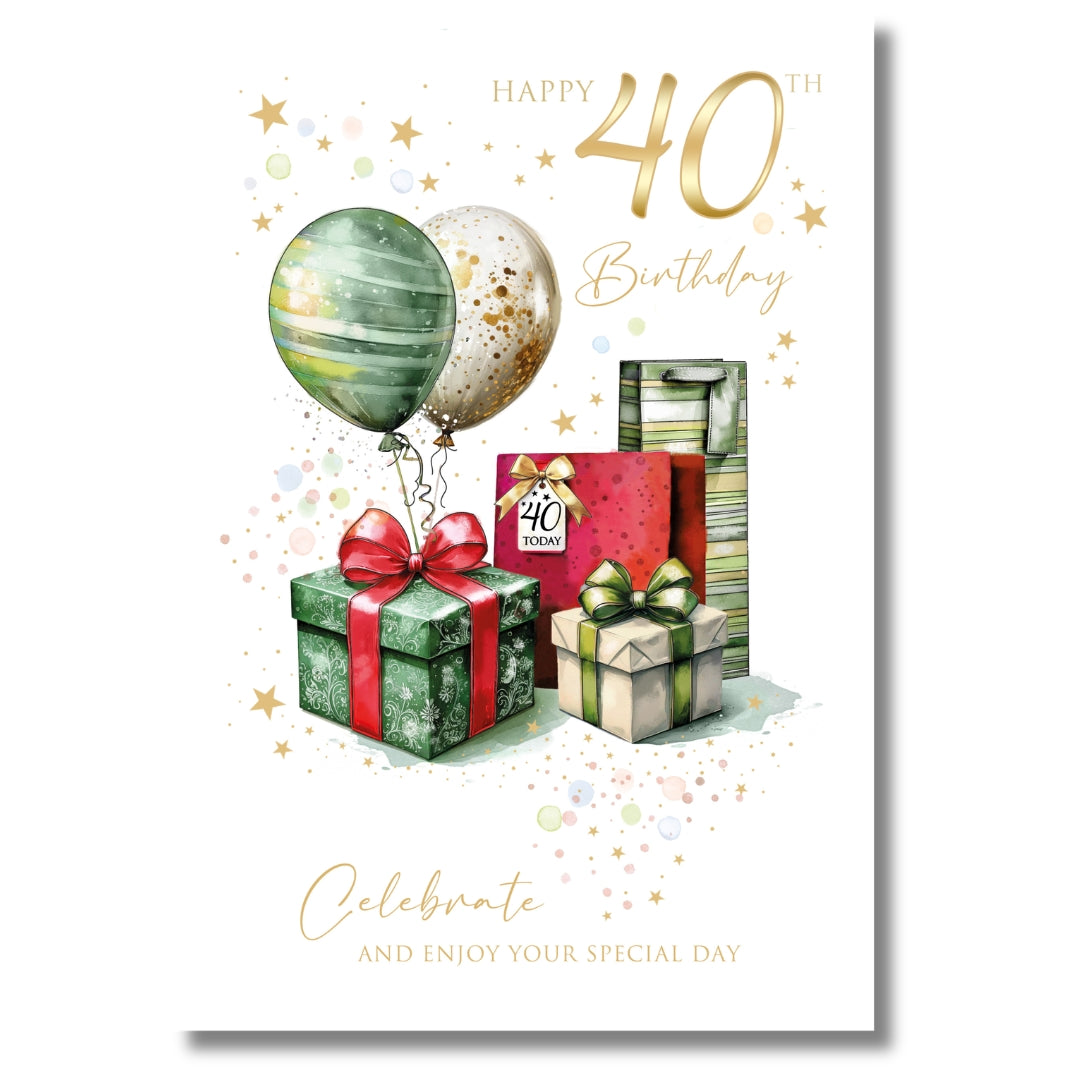 Cherry Orchard Happy 40th Birthday - Greeting Card