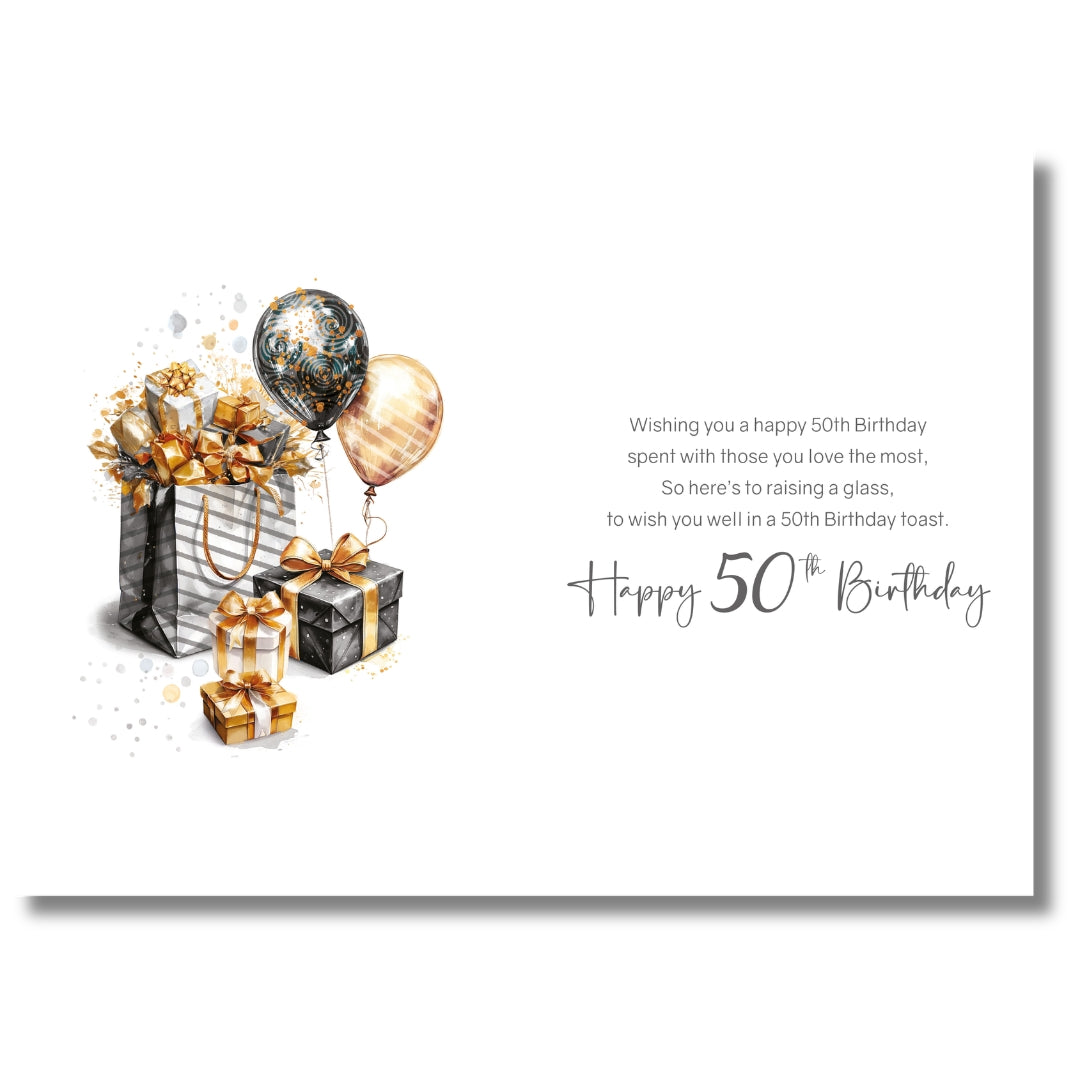 Cherry Orchard Happy 50th Birthday - Greeting Card