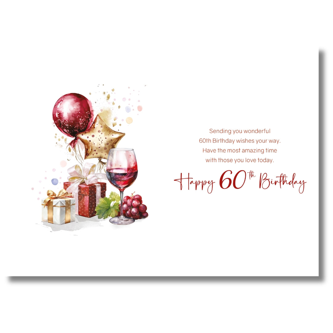Cherry Orchard Happy 60th Birthday - Greeting Card