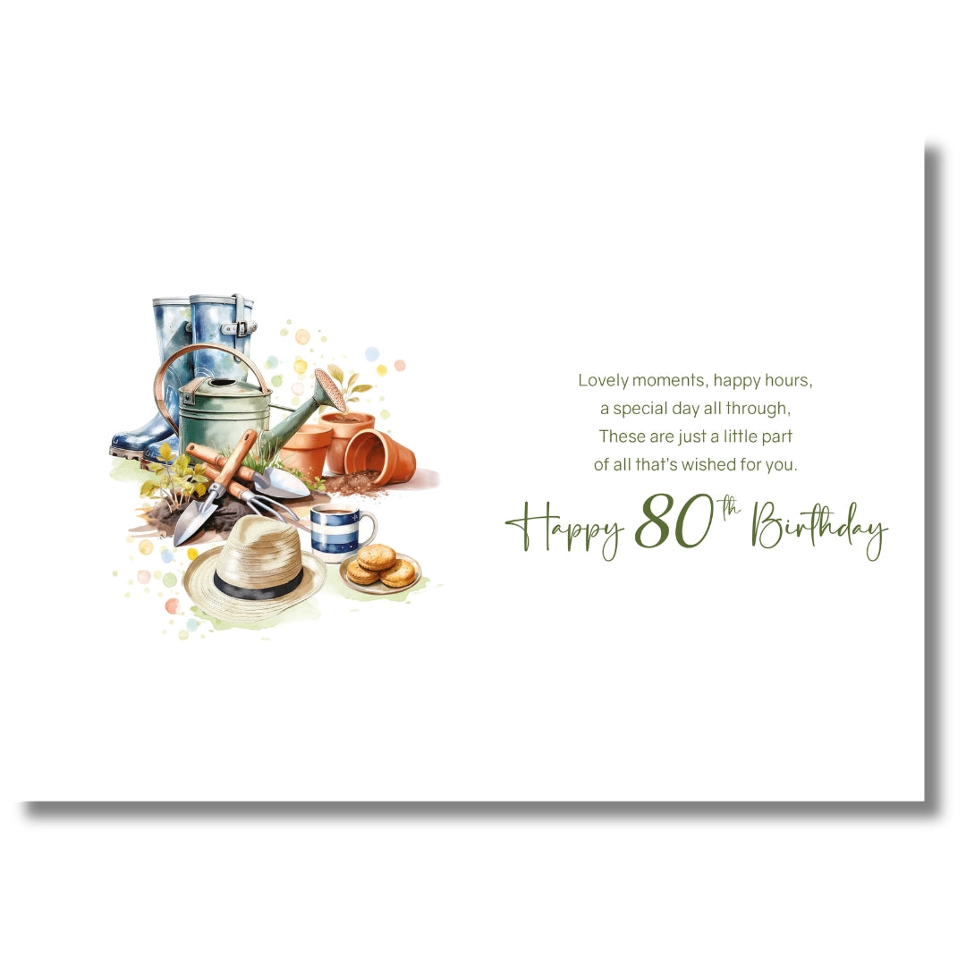Cherry Orchard On Your 80th Birthday - Greeting Card