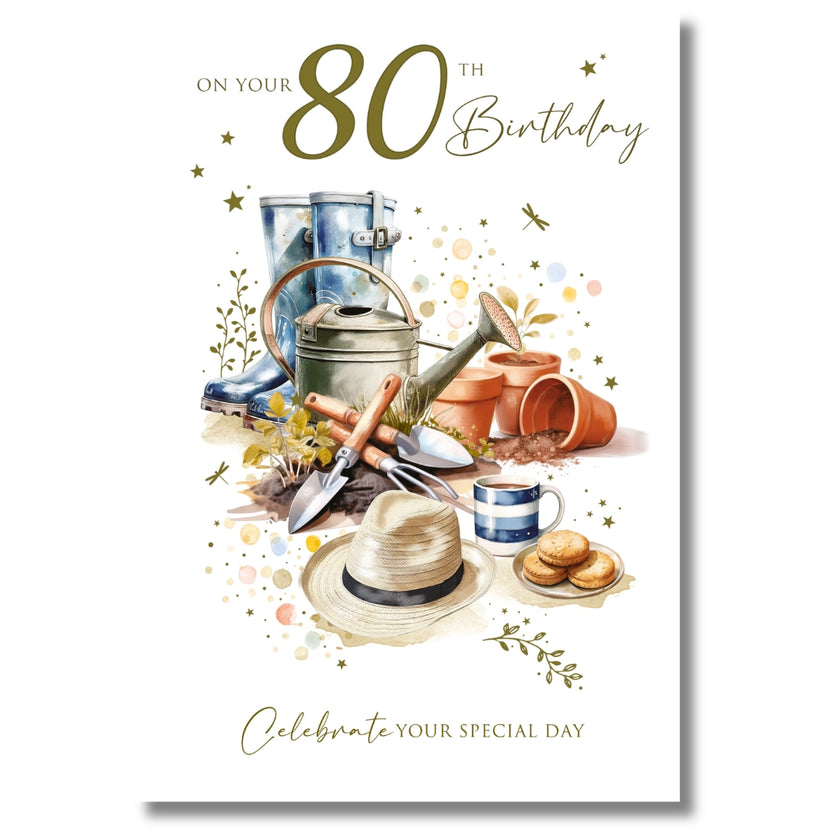 Cherry Orchard On Your 80th Birthday - Greeting Card
