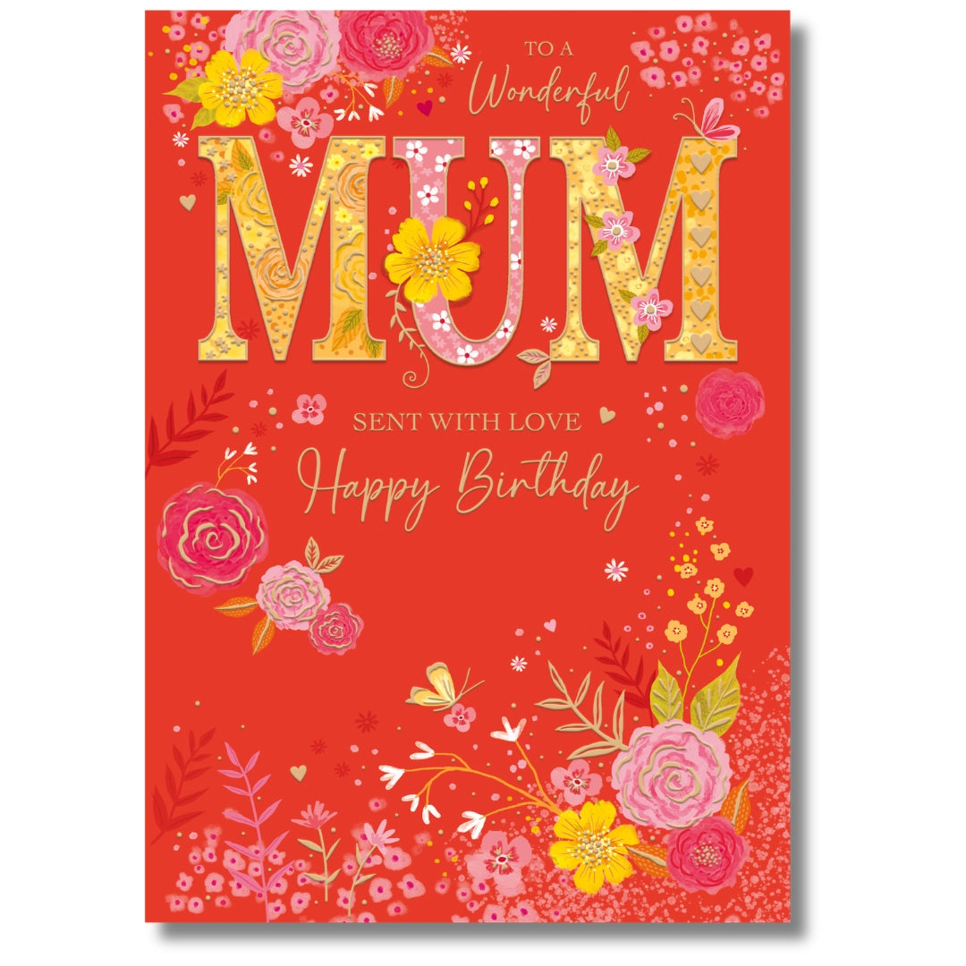 Cherry Orchard To A Wonderful Mum Sent With Love Happy Birthday - Greeting Card