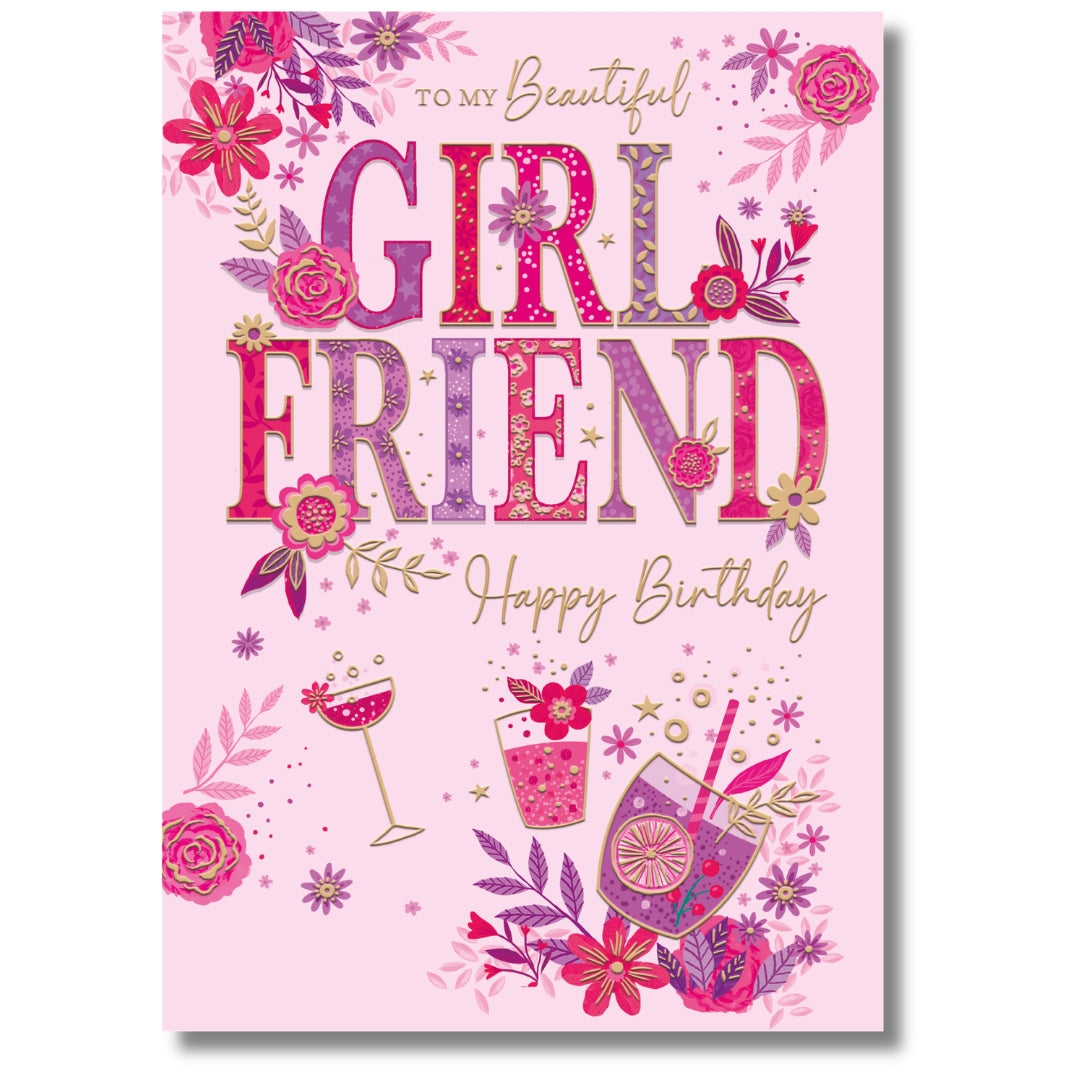 Cherry Orchard To My Beautiful Girlfriend Happy Birthday - Greeting Card