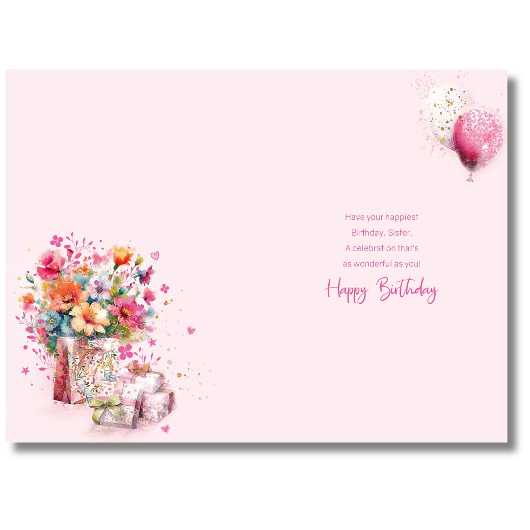 Cherry Orchard To A Lovely Sister On Your Birthday - Greeting Card