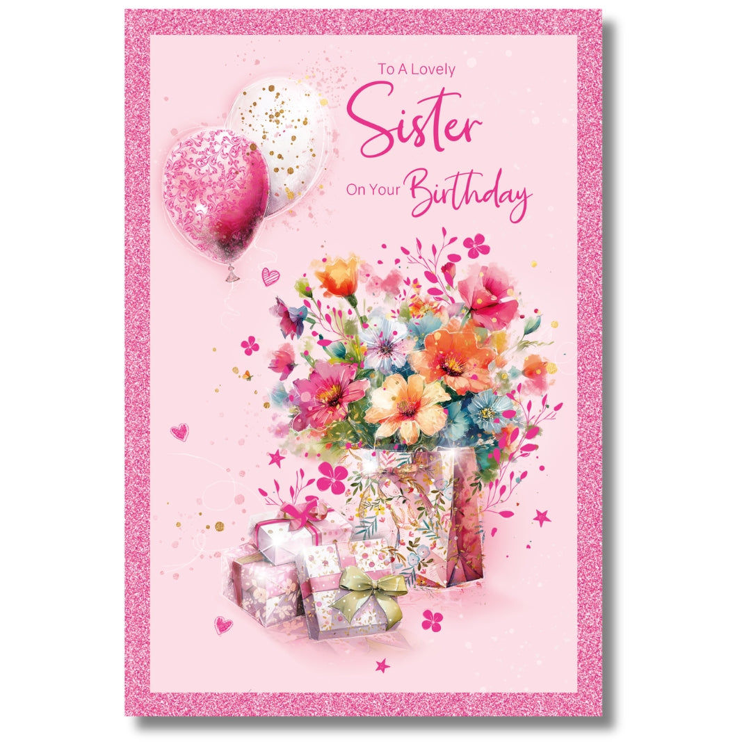 Cherry Orchard To A Lovely Sister On Your Birthday - Greeting Card