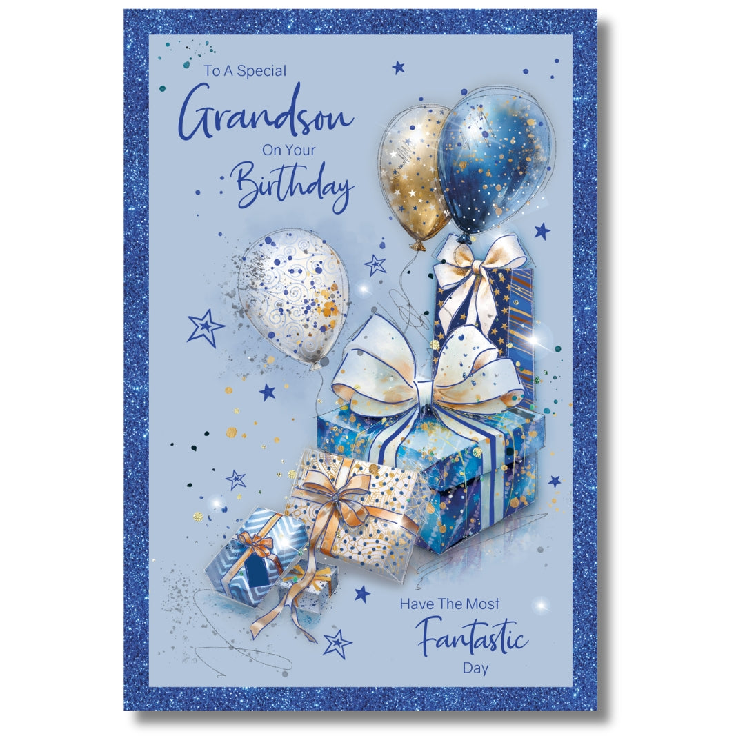 Cherry Orchard To A Special Grandson On Your Birthday - Greeting Card