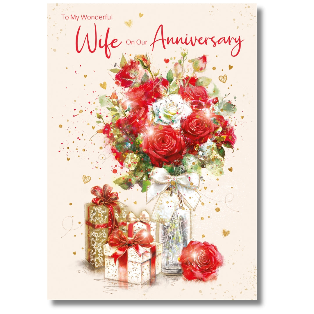 Cherry Orchard To My Wonderful Wife On Our Anniversary - Greeting Card