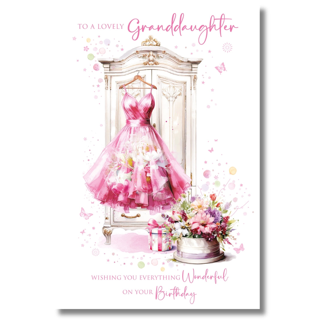Cherry Orchard To A Lovely Granddaughter Wishing You Everything Wonderful On Your Birthday - Greeting Card