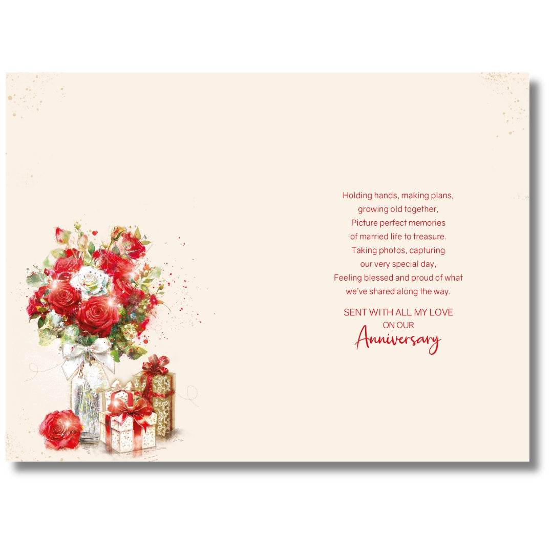 Cherry Orchard On Our Anniversary Sent With Love - Greeting Card