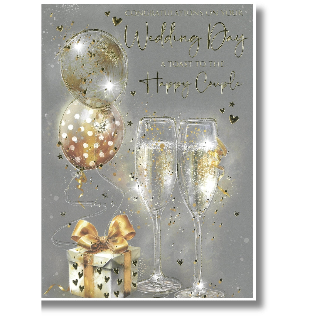 Cherry Orchard Congratulations On Your Wedding Day A Toast To The Happy Couple - Greeting Card