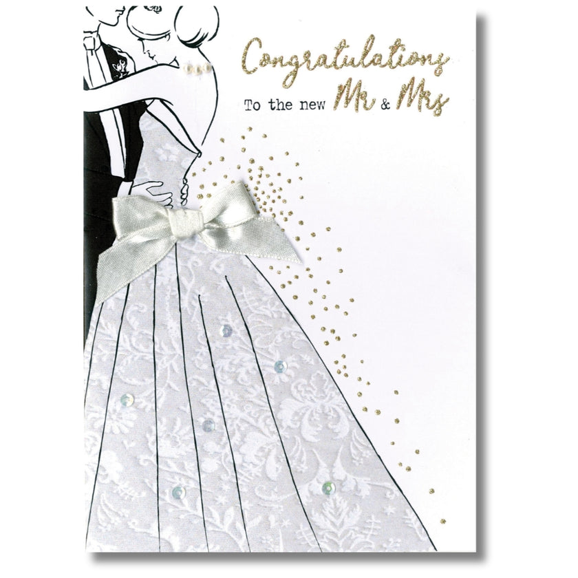 SecondNature Congratulations To The New Mr & Mrs - Greeting Card