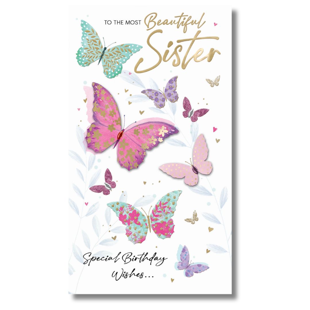 Second Nature To The Most Beautiful Sister Birthday - Greeting Card