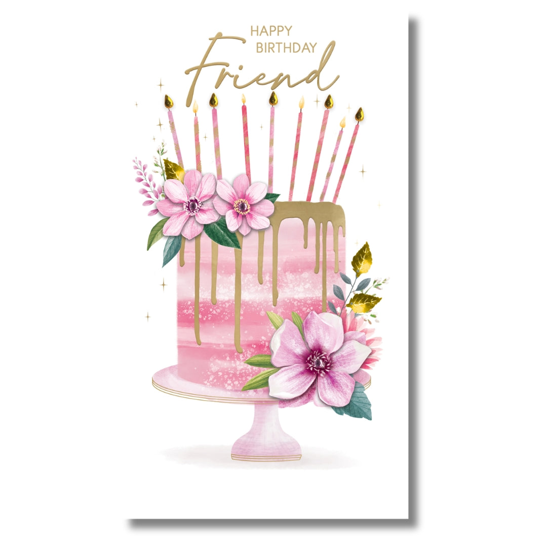 SecondNature Happy Birthday Friend - Greeting Card