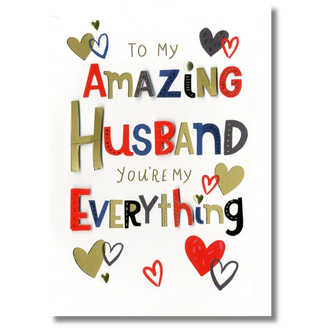 SecondNature To My Amazing Husband You're My Everything Valentine's Day - Greeting Card