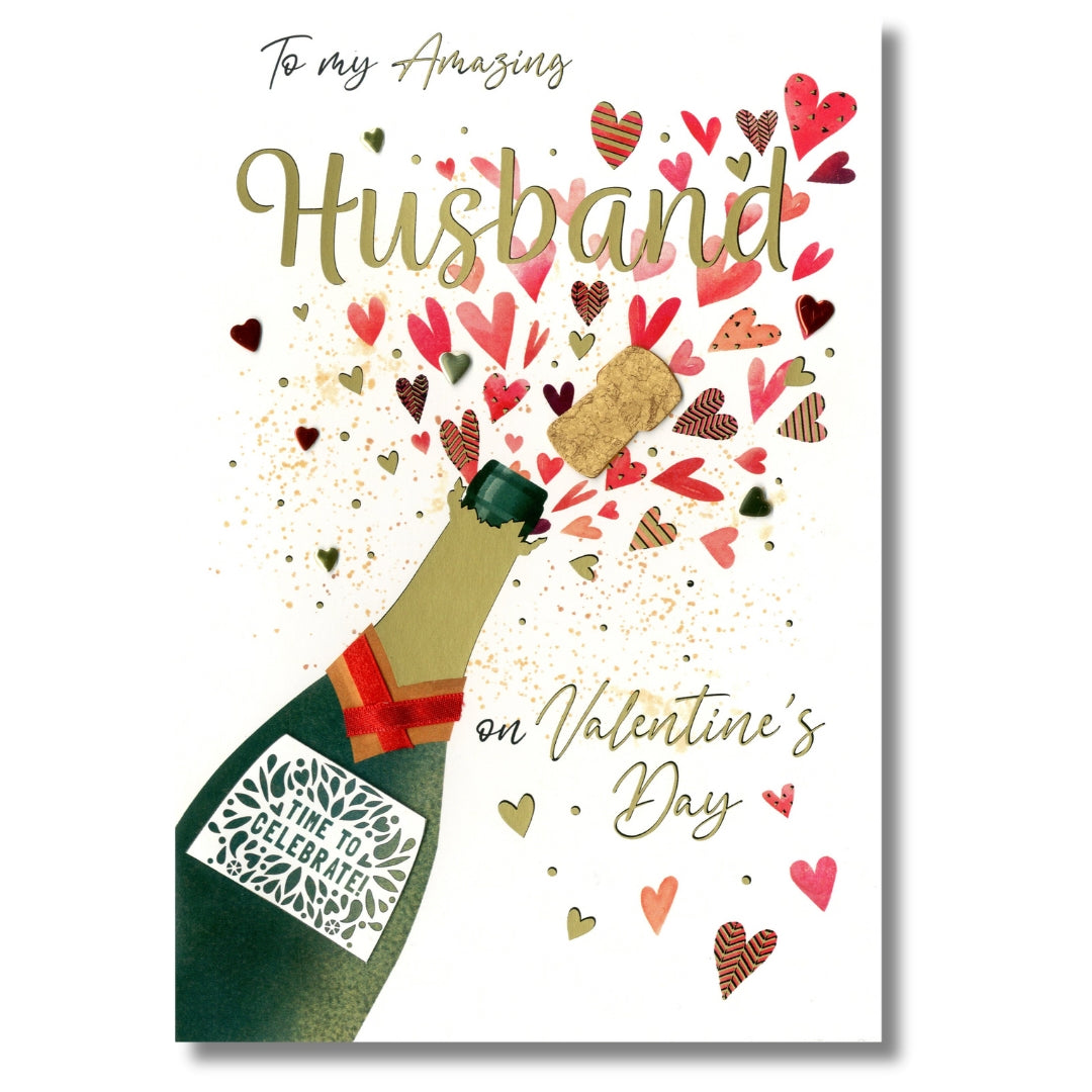 SecondNature To My Amazing Husband On Valentine's Day - Greeting Card