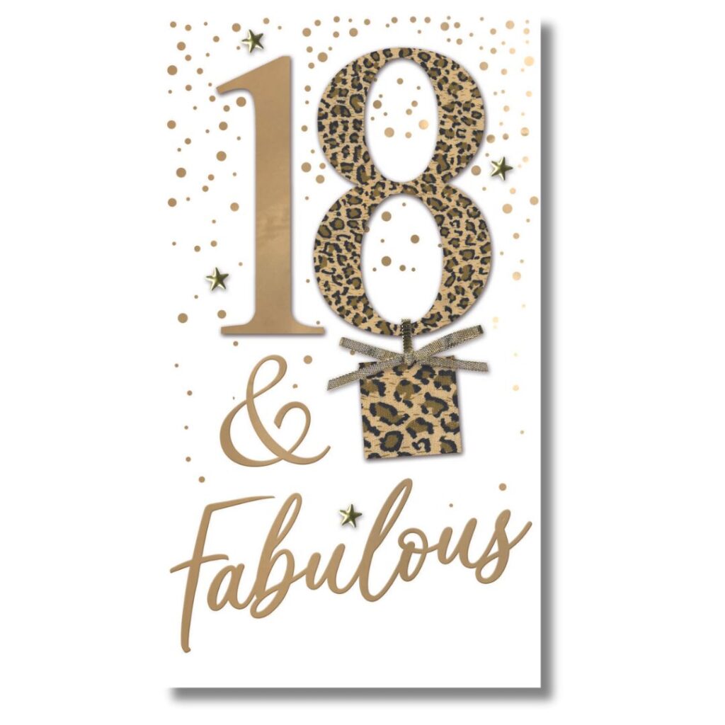 18 & Fabulous Birthday Card