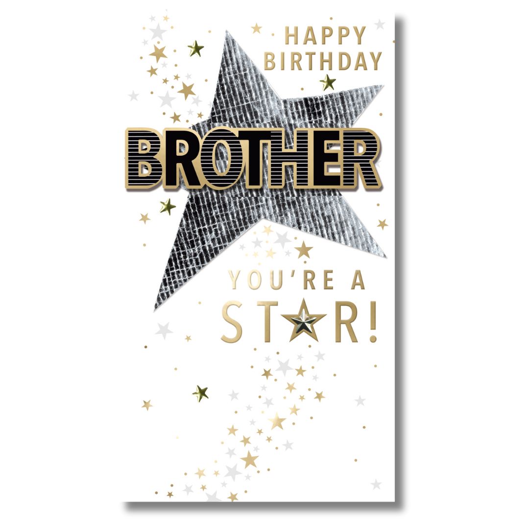 Second Nature Happy Birthday Brother - Greeting Card