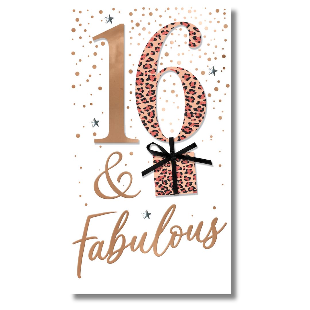 16 & Fabulous Greeting Card