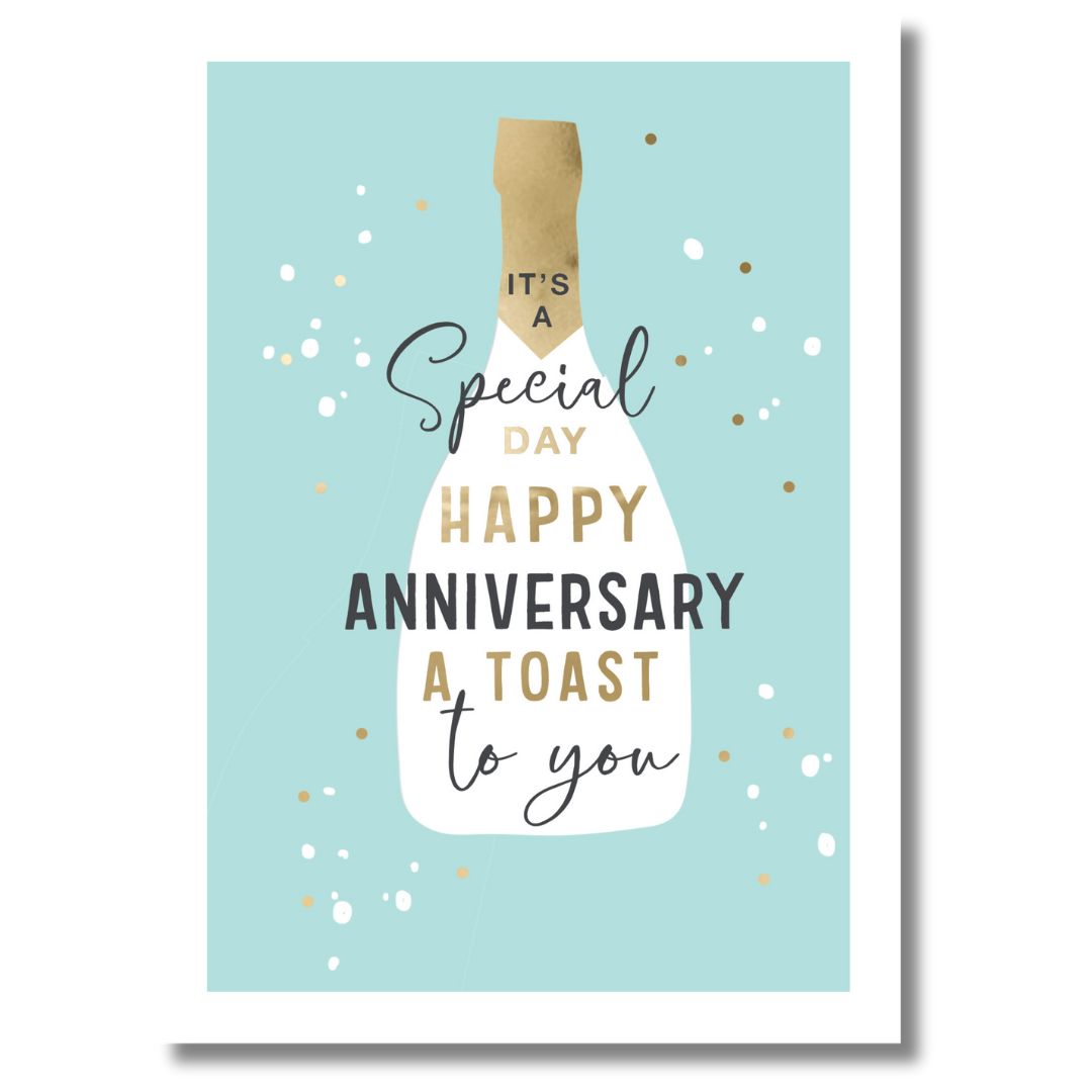 Toast To Your Anniversary Greeting Card