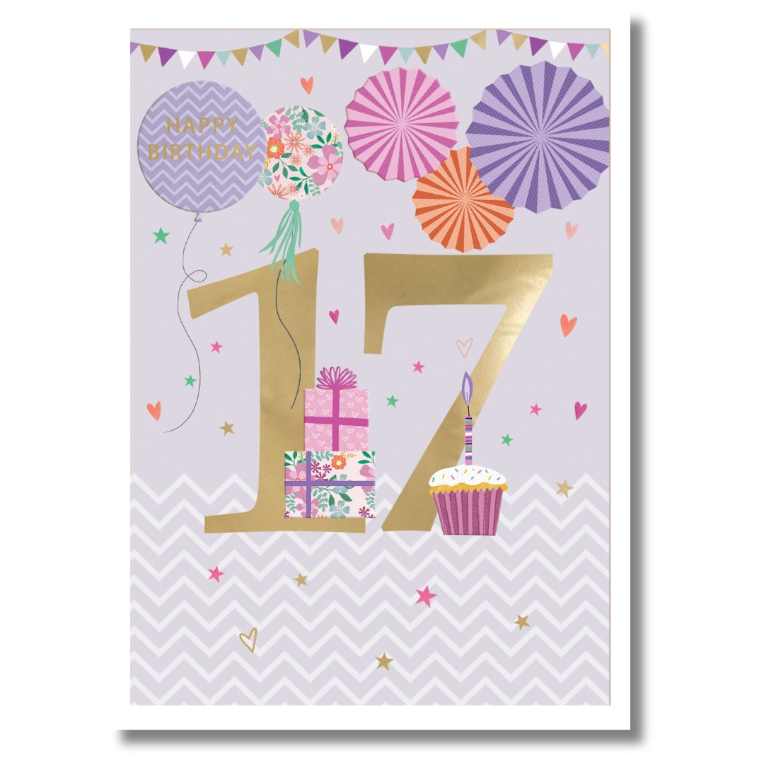 17 Birthday Greeting Card