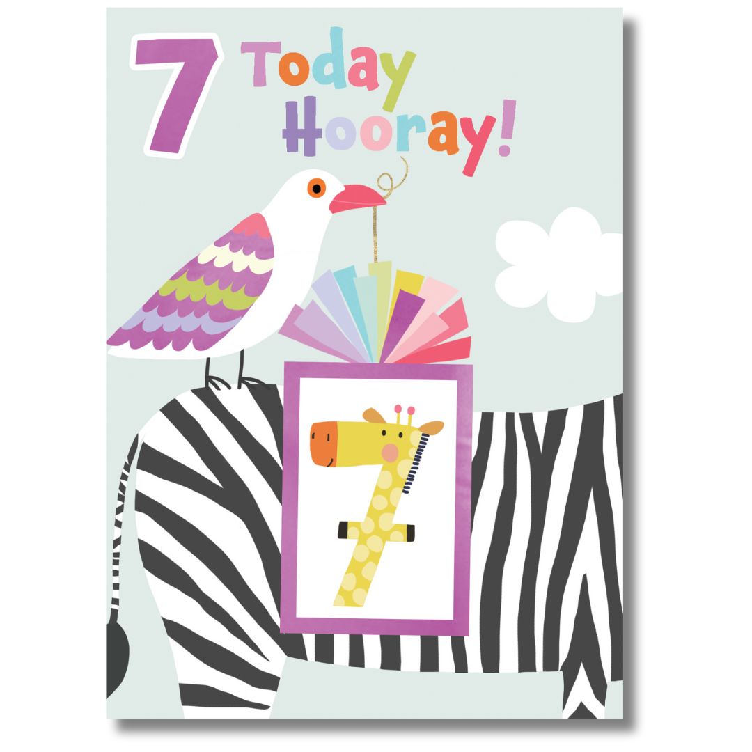 7 Today Hooray Birthday Card