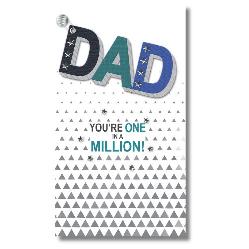 SecondNature Dad You're One In A Million! Happy Father's Day - Greeting Card