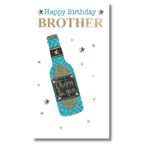Second Nature Happy Birthday Brother - Greeting Card