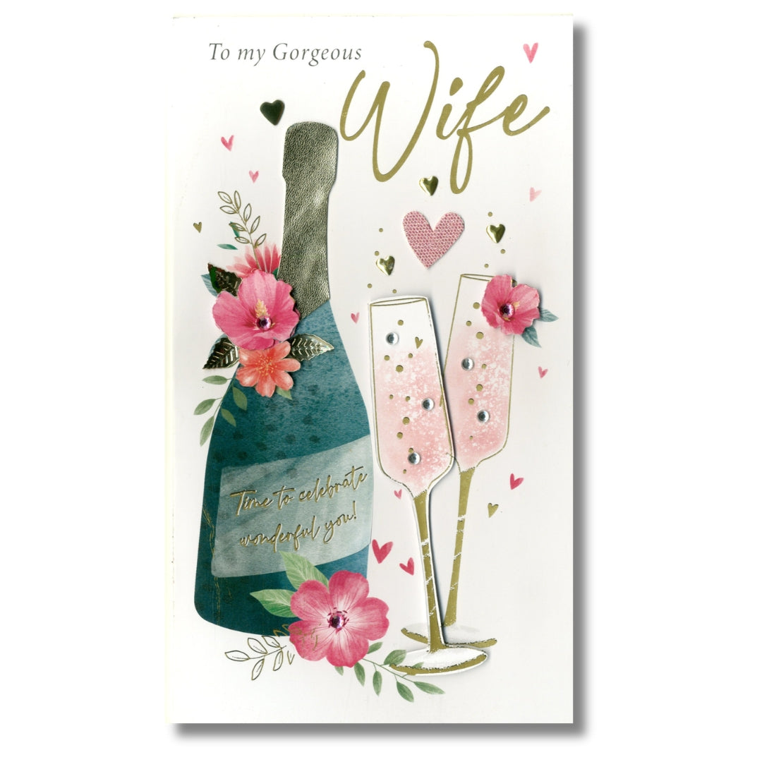 SecondNature To My Gorgeous Wife Birthday - Greeting Card