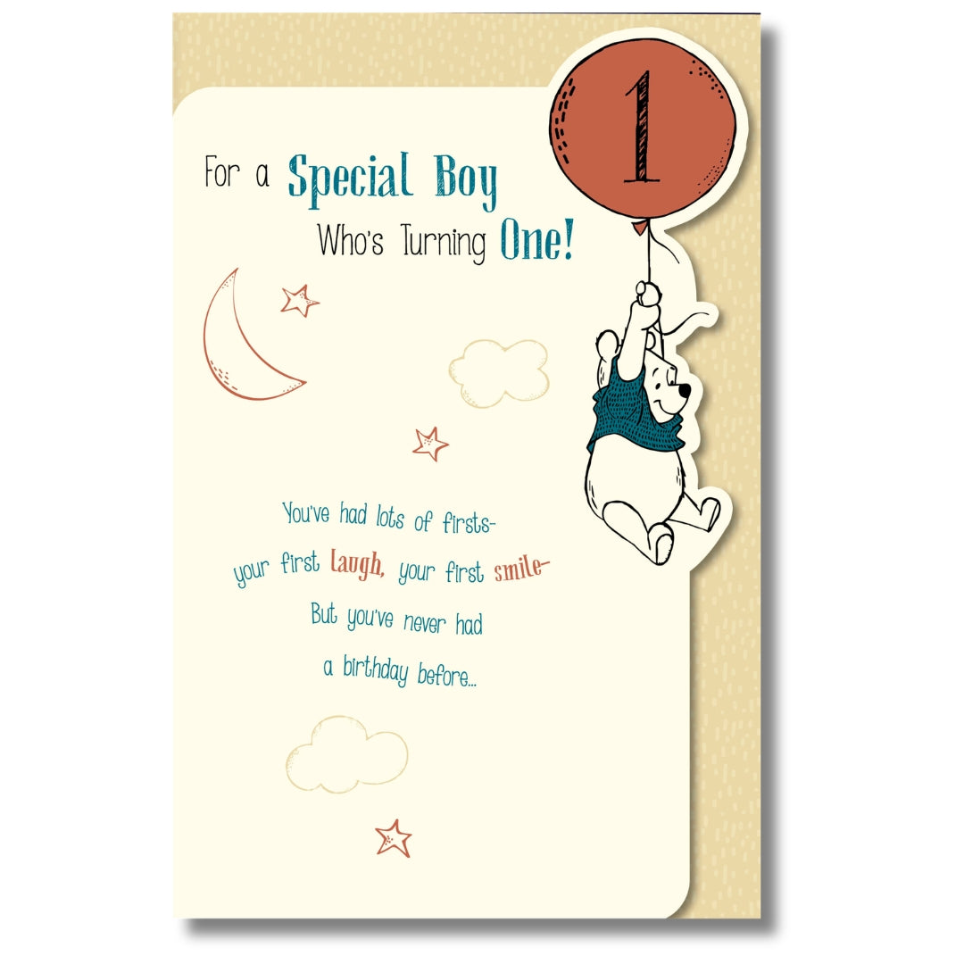 Carlton Disney For A Special Boy Who's Turning One! Birthday - Greeting Card