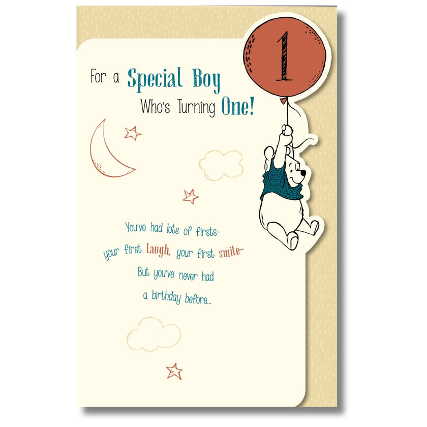 Carlton Disney For A Special Boy Who's Turning One! Birthday - Greeting Card