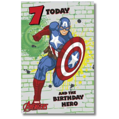 Marvel 7 Today And The Birthday Hero - Greeting Card